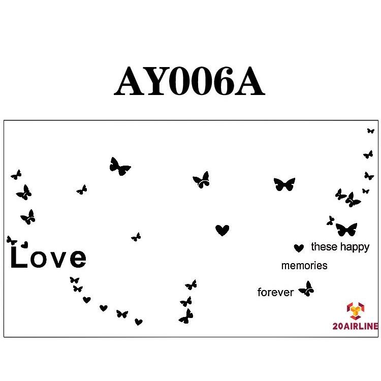 AY006A Wall Stickers Butterfly Look