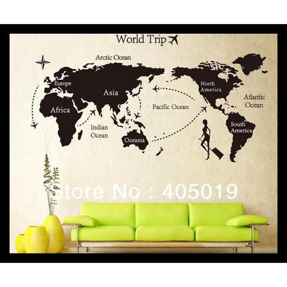 jm7225 Movable Creative Diy My World Wall Sticker Skirting Line Pvc Environmental Protection