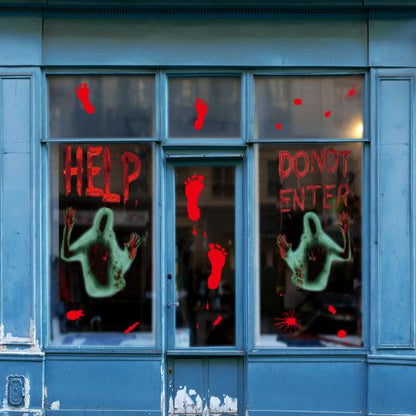 Zombie Hand Decal Good Multipurpose Eye-catching Window Decal Vivid Halloween Zombie Hand Wall Window Stickers Zombie Hand Decal