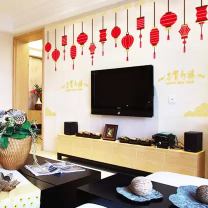 Happy New Year Theme Wall Stickers
