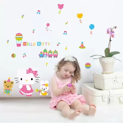 Hello Kitty Having Fun With Friends Decor For Nursery Room Wall sticker Abc1817