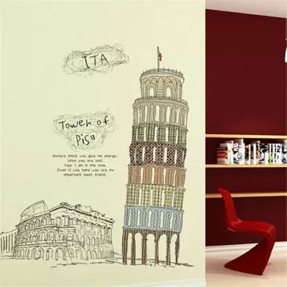 Tower of Pisa Wall Sticker Ay808