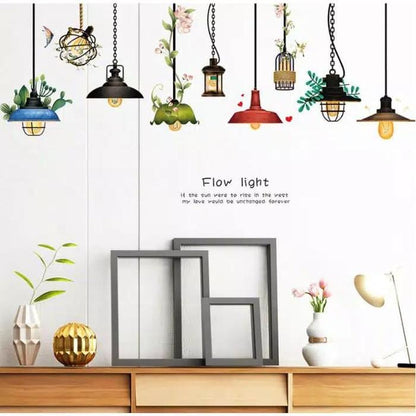 Cool Light Retro sticker SK9364 (90x60) Wall Sticker - multicolour
