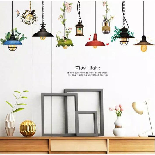 Cool Light Retro sticker SK9364 (90x60) Wall Sticker - multicolour