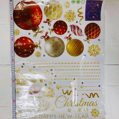 Christmas Series Stickers Home Decor Wall Sticker Glass Window Sticker Christmas Decorations for Home New Year Gift Xh6284 Size: 45x60