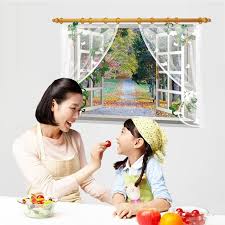 Sk9020G Screen Window Scenery Window Landscape Wall Sticker