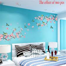 Wall Sticker Artist House Decoration Graphic Flower Petal Tree Xh917