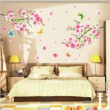 3D Pink CHERRY BLOSSOM WALL Sticker Art Home Decor Graphic Flowers Petals Tree size 50x70 am7056