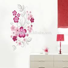 Removable Vinyl Wall Stickers Flowers Living Room TV/Sofa Background Home Decoration Wall Decals 60*90cm JM7151