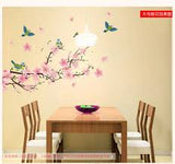 Wall Sticker Artist House Decoration Graphic Flower Petal Tree Xh917