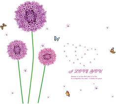 Ketsicart Flower Butterfly Print Adhesive Wall Sticker Decal Wallpaper 90 x 60cm