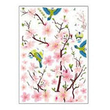 Wall Sticker Artist House Decoration Graphic Flower Petal Tree Xh917