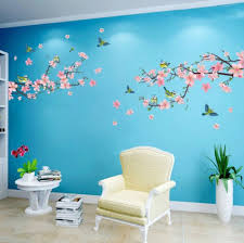 Wall Sticker Artist House Decoration Graphic Flower Petal Tree Xh917