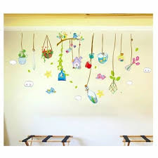 Wall Stickers, Butterfly and Tree Design, Home Decor, PVC, Home Decor, size 50x70 xh3721c