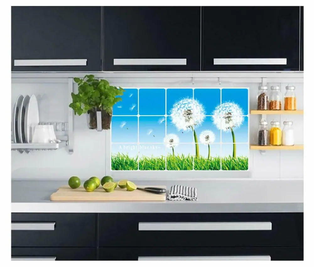 JAAMSO ROYALS Natural Tree Design Removable Oil Proof Heat Resistant Kitchen Wall Sticker ( 75 cm x 45 cm ) Kitchen