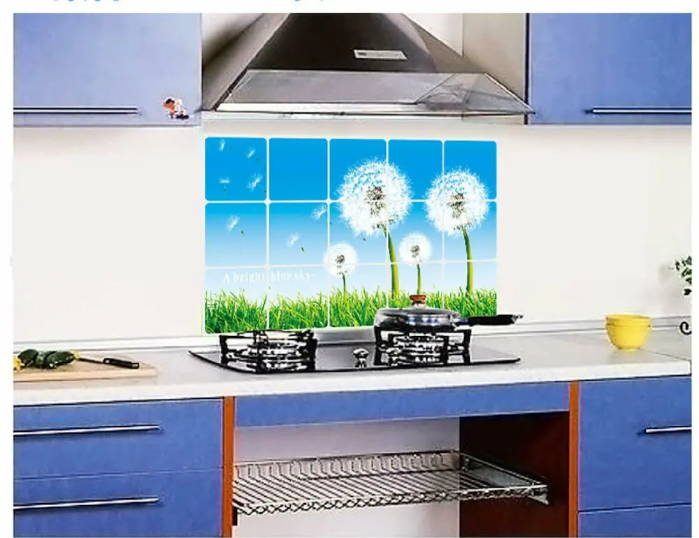 JAAMSO ROYALS Natural Tree Design Removable Oil Proof Heat Resistant Kitchen Wall Sticker ( 75 cm x 45 cm ) Kitchen