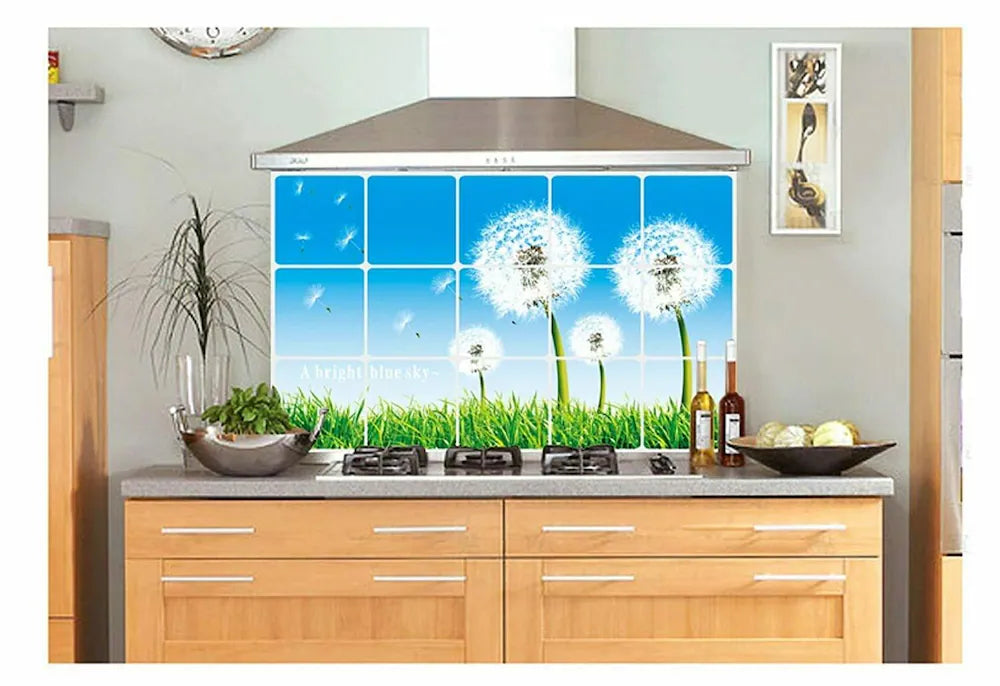 JAAMSO ROYALS Natural Tree Design Removable Oil Proof Heat Resistant Kitchen Wall Sticker ( 75 cm x 45 cm ) Kitchen