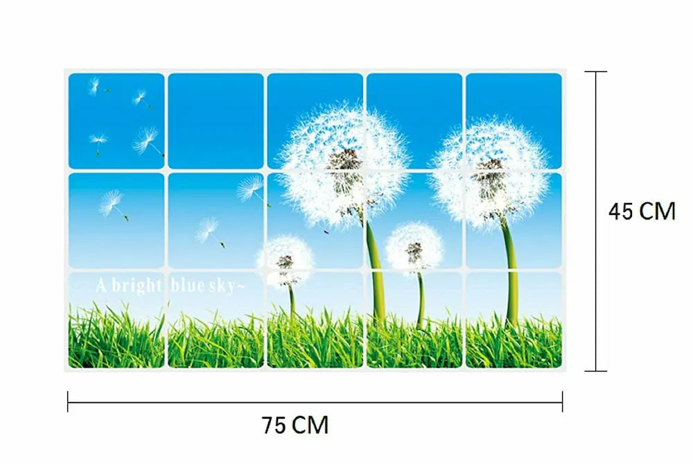 JAAMSO ROYALS Natural Tree Design Removable Oil Proof Heat Resistant Kitchen Wall Sticker ( 75 cm x 45 cm )