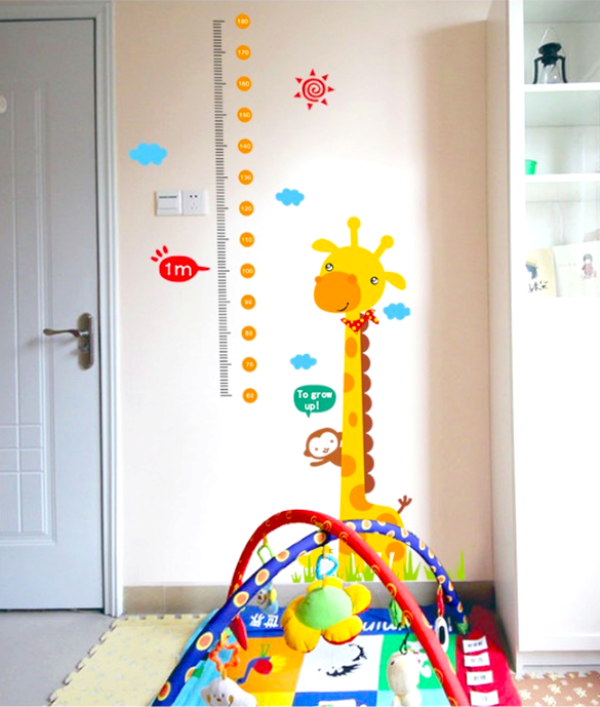 Decorative baby giraffe growth chart size 60x90 mj8025