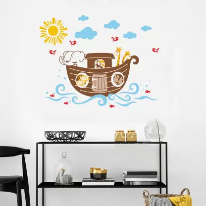 Jm8240 Wall Decal Elephant & Giraffe Wall Stickers