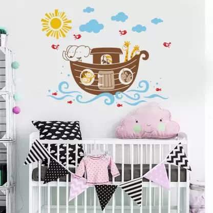 Jm8240 Wall Decal Elephant & Giraffe Wall Stickers