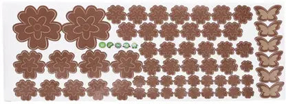 SYGA 50 cm Brown Removable Sticker  (Pack of 1)
