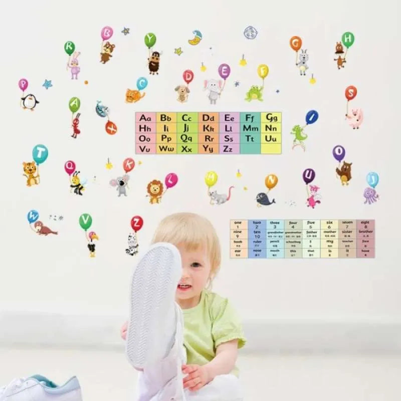 WALL STIKER 60X90 SK9297 BIG SMALL ALPABET WALSTIKER WALLSTICKER