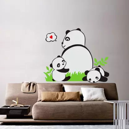 Jm8317 Panda Happy baby Pattern Removable Wall Stickers Decal Kids Home Decor USA
