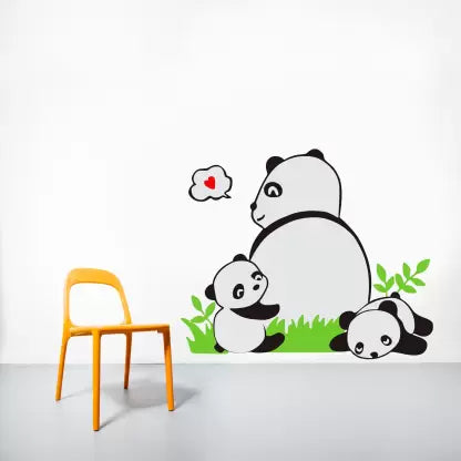Jm8317 Panda Happy baby Pattern Removable Wall Stickers Decal Kids Home Decor USA