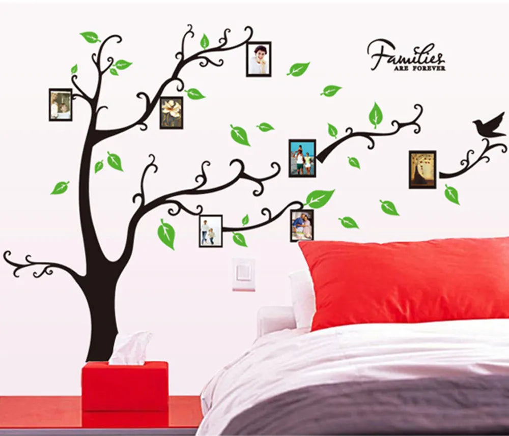 3D DIY Photo Tree PVC Wall Decals Adhesive Wall Stickers Mural Art Home Decor new decorations for home