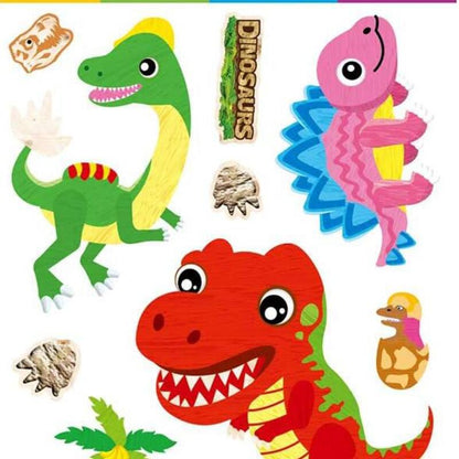 Three-Dimensional Dinosaur Stickers Children's Wall Stickers Children's Gifts for children's Room Decoration "ch M001 Size:40x30cm
