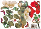 Peony Flower Tree Butterfly Wall Sticker Reusable Art Mural Decor Wallpaper size 60x90 ay938