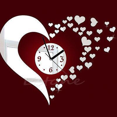 3D Wall Clock Home Quartz