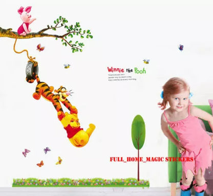 Removable Xtra Large WINNIE THE POOH Wall Stickers Nursery Girls Boys Kids Room