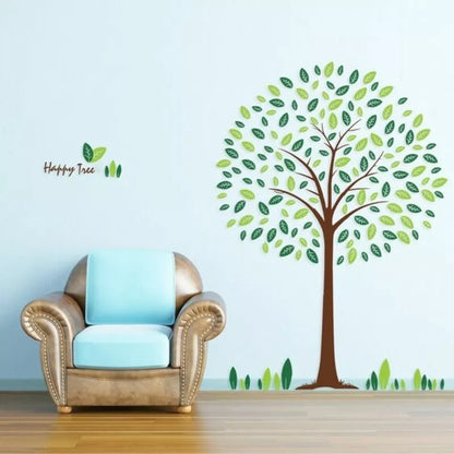 Jm8212 Large Tree Wall Decals Wall Stickers Happy tree Cute wall sticker ,