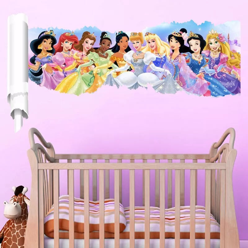 Girl kids Rooms Décor Cartoon Decals pvc Wall Sticker