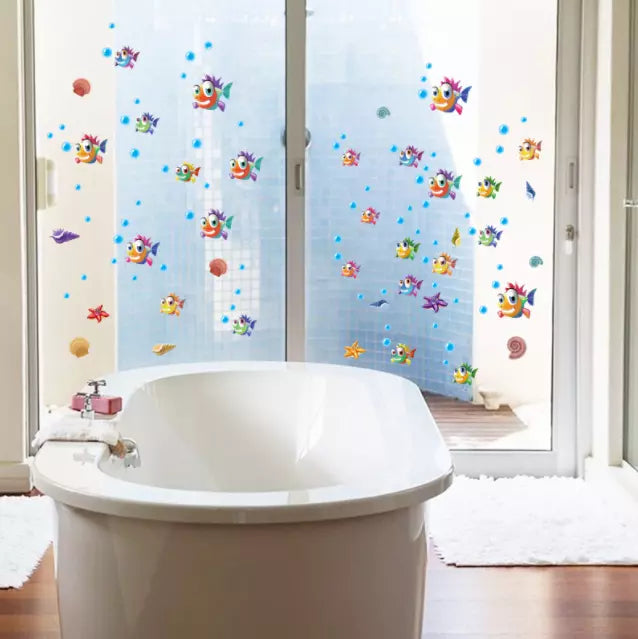 Underwater World Small Fish Wall Sticker Children Room Mural Decal Sks6020