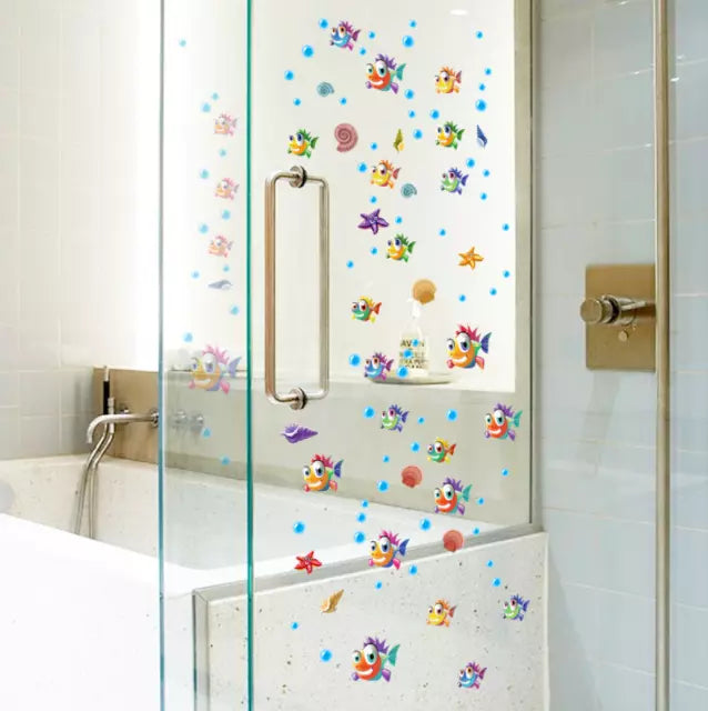 Underwater World Small Fish Wall Sticker Children Room Mural Decal Sks6020