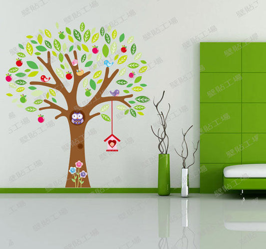 JM7223AB Freies verschiffen Neue Design Riesigen 140x160 cm (55 "x 63") Niedliche Eule Wandtattoos Äste 2 stücke = 1 satz Abnehmbare wandaufkleber