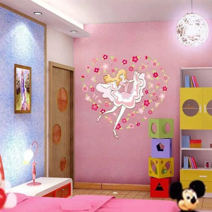 XH9228 Flower Girl Wall Sticker