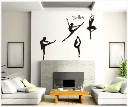 Wall Sticker Ballet Steps Living Room Bedroom Music Classroom Dance Training Decoration