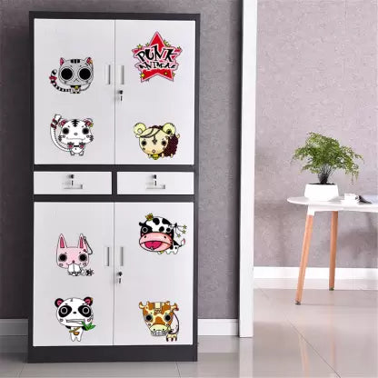 Ampire 40 cm Wall Stickers Crazy Punk animals Fridge Cabinets Doors Design Self Adhesive Sticker