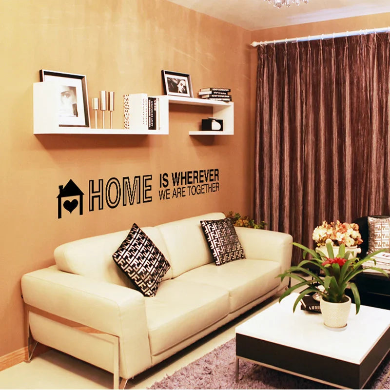 Sticker perete Home is where we are together