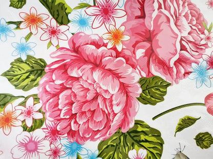 Wall stickers, Folina, floral decoration with pink peonies Ay9120