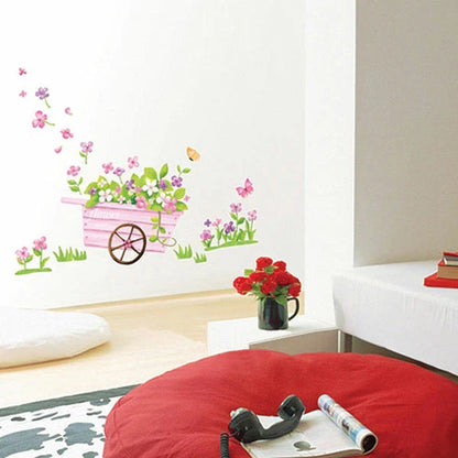 TipTop Wallstickers (Handbarrow & Flower)