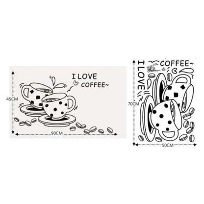 I Love Coffee Wall Stickers JM8268 Wall Sticker Wallpaper