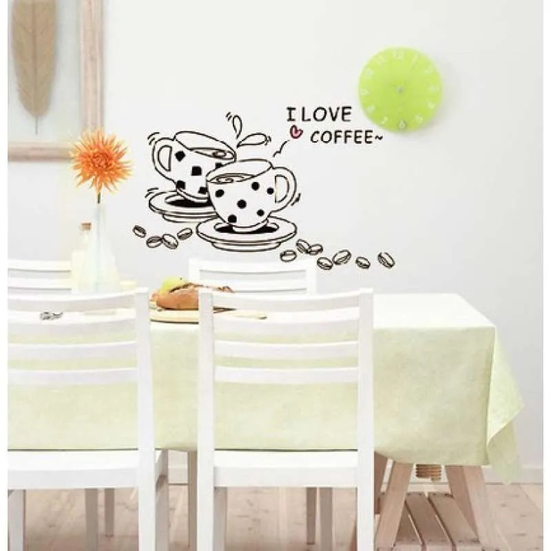 I Love Coffee Wall Stickers JM8268 Wall Sticker Wallpaper