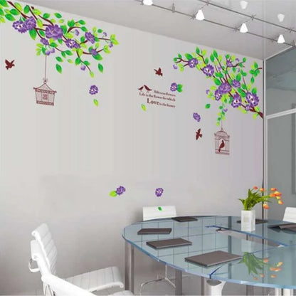 WALLSTICKER 60X90 AY1916A PINK  HIBISCUS WALSTIKER