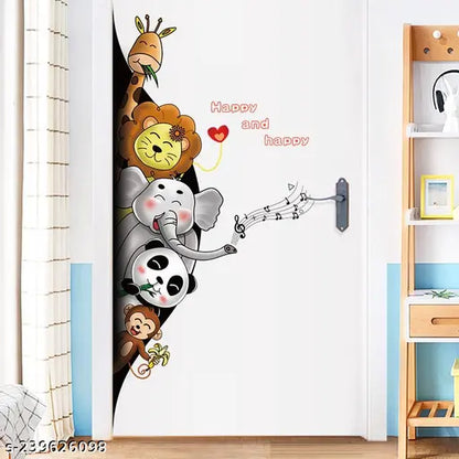 SK9360 Decorative Self Adhesive Vinyl Resuable Animal Wall Stickers