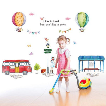 I Love To Travel Wall Art Decoration Sticker-ABC1061
